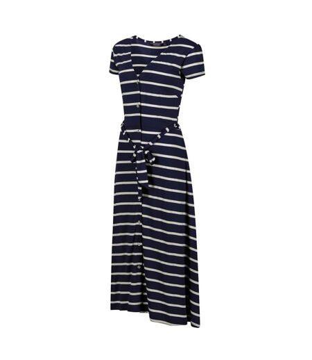 Regatta Womens/Ladies Maisyn Stripe Shirt Dress (Navy/White) - UTRG6828