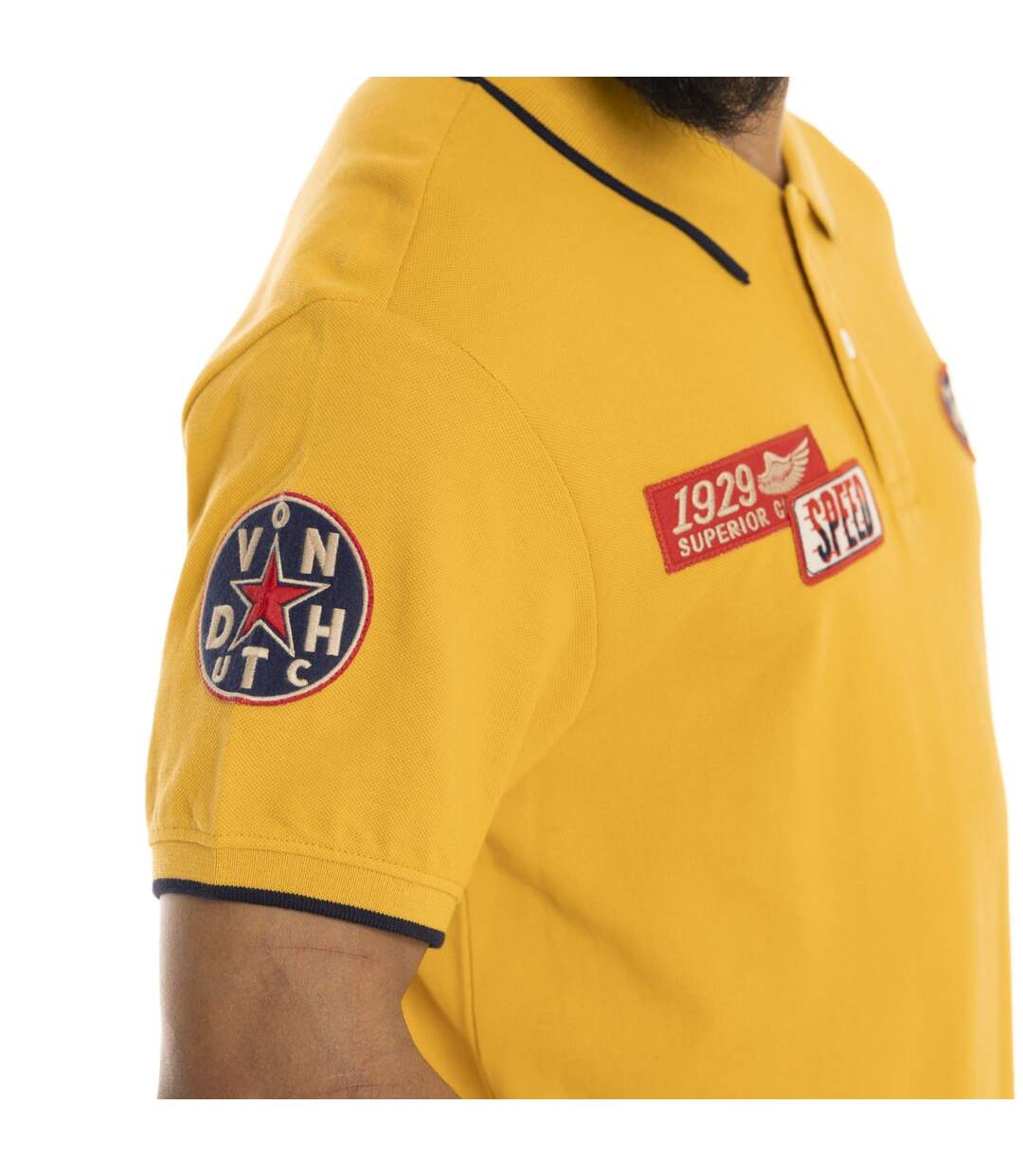 Polo homme manches courtes avec patchs Superior Vondutch-3