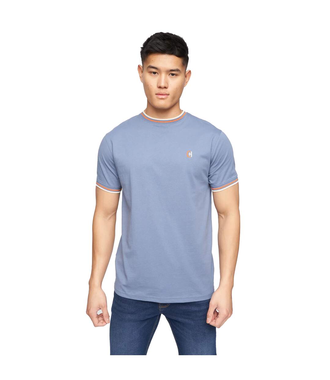 T-shirt ordale homme denim Crosshatch-1