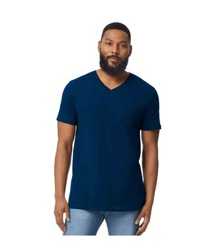 Mens Softstyle V Neck T-shirt Navy Gildan