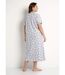 Chemise de nuit longue coton manches courtes-2