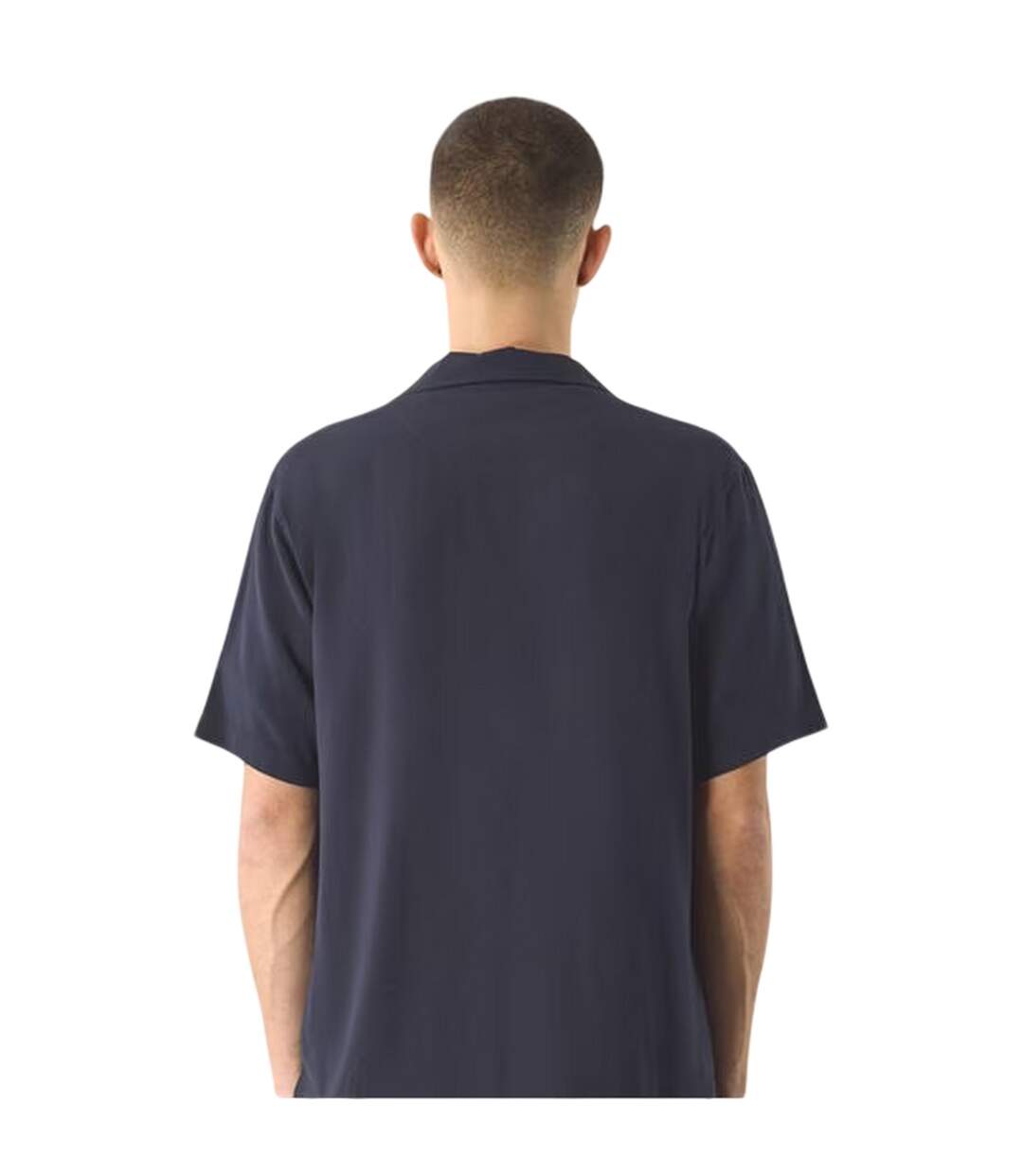 Chemise Manches Courtes Homme Bleu Marine Pretty Green-3