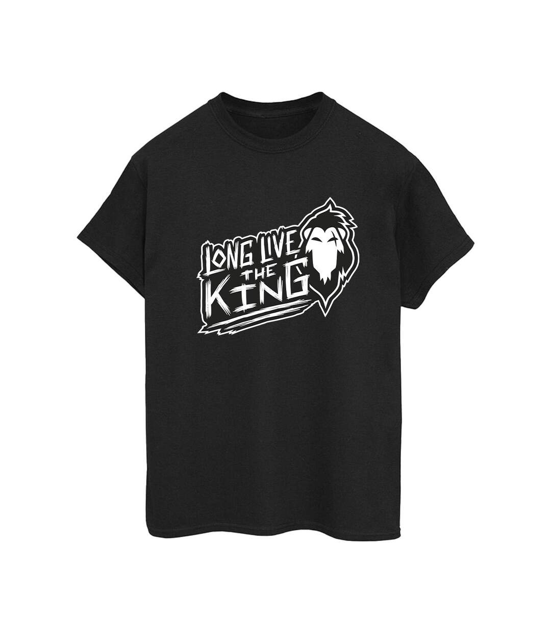 Disney Womens/Ladies The Lion King The King Cotton Boyfriend T-Shirt (Noir) - UTBI29493-1