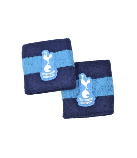Tottenham Hotspur FC Unisex Adult Crest Cotton Wristband (Pack of 2) (Navy Blue) (One Size) - UTBS3739