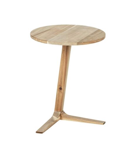 Table d'appoint ronde Acina en bois d'Acacia