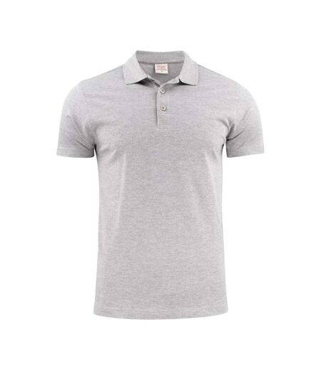 Mens Surf Light Rsx Melange Polo Shirt Grey Melange Printer