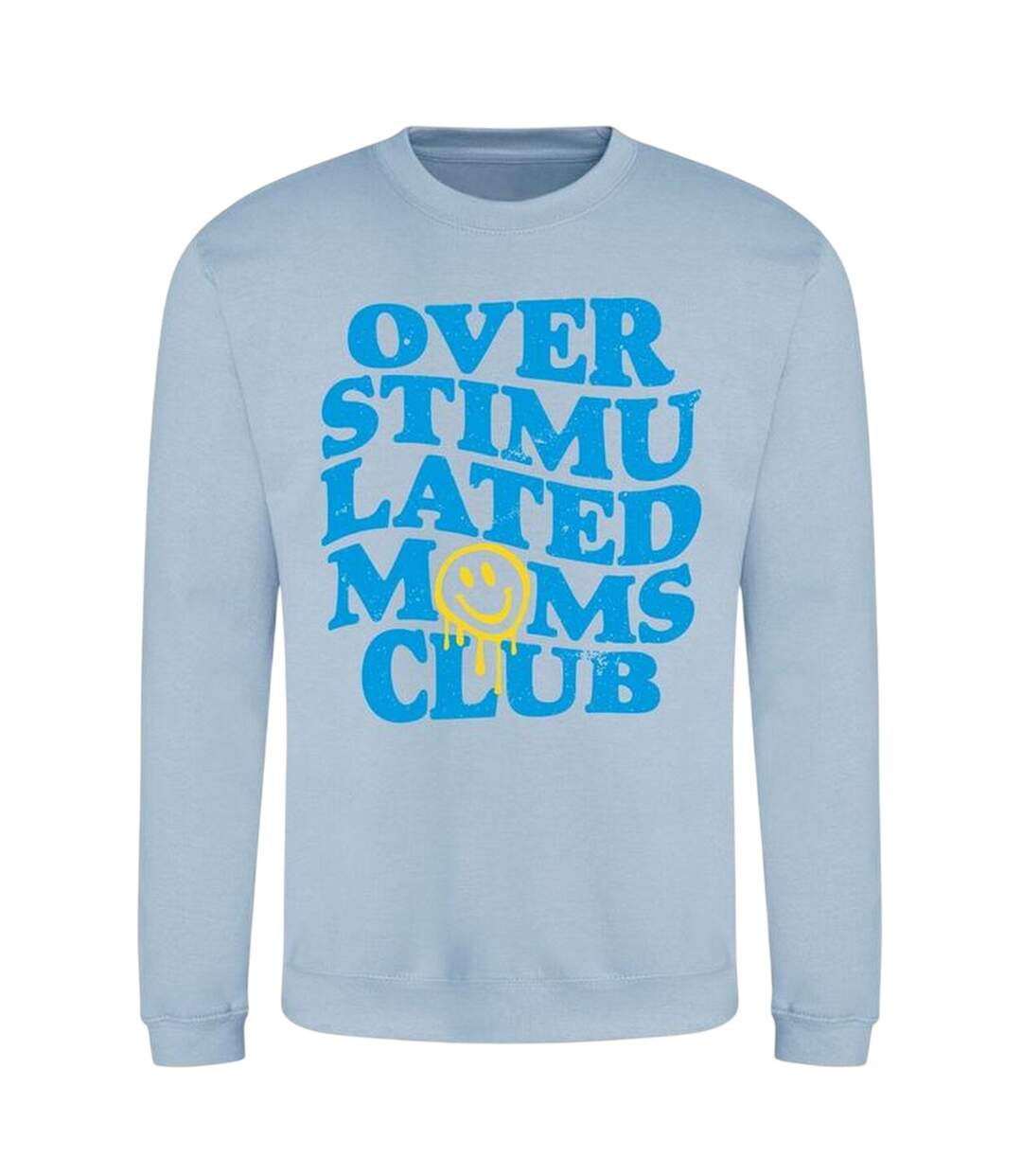 Womens/ladies Printed Mothers Day Sweatshirt Blue AWD-1