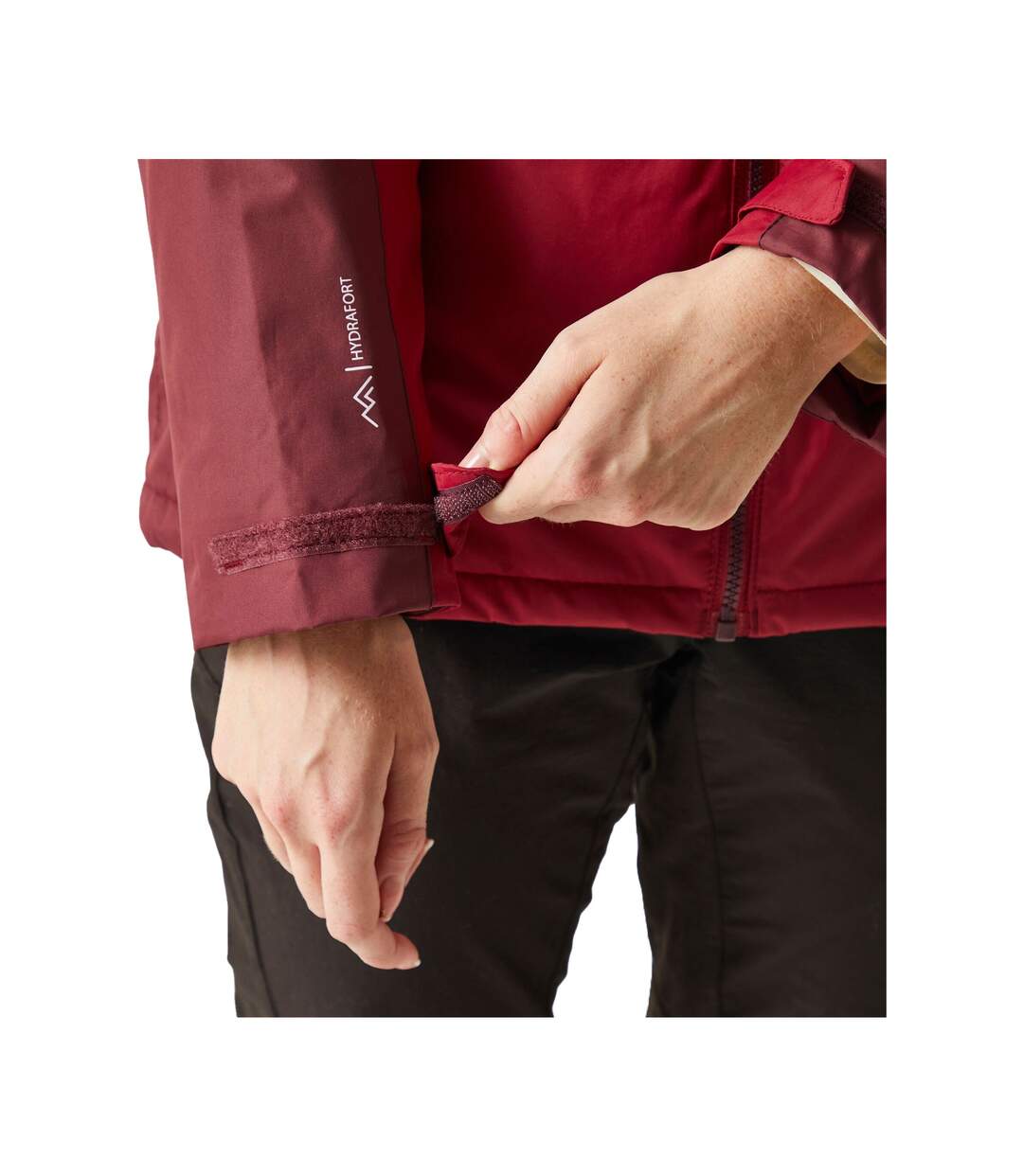 Veste imperméable calderdale femme rouge foncé / bordeaux Regatta-4