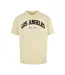 Mens Los Angeles College Oversized T-shirt Jaune Tendre Mister Tee-1