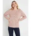 Pull chaud mouliné col rond avec laine et mohair-1