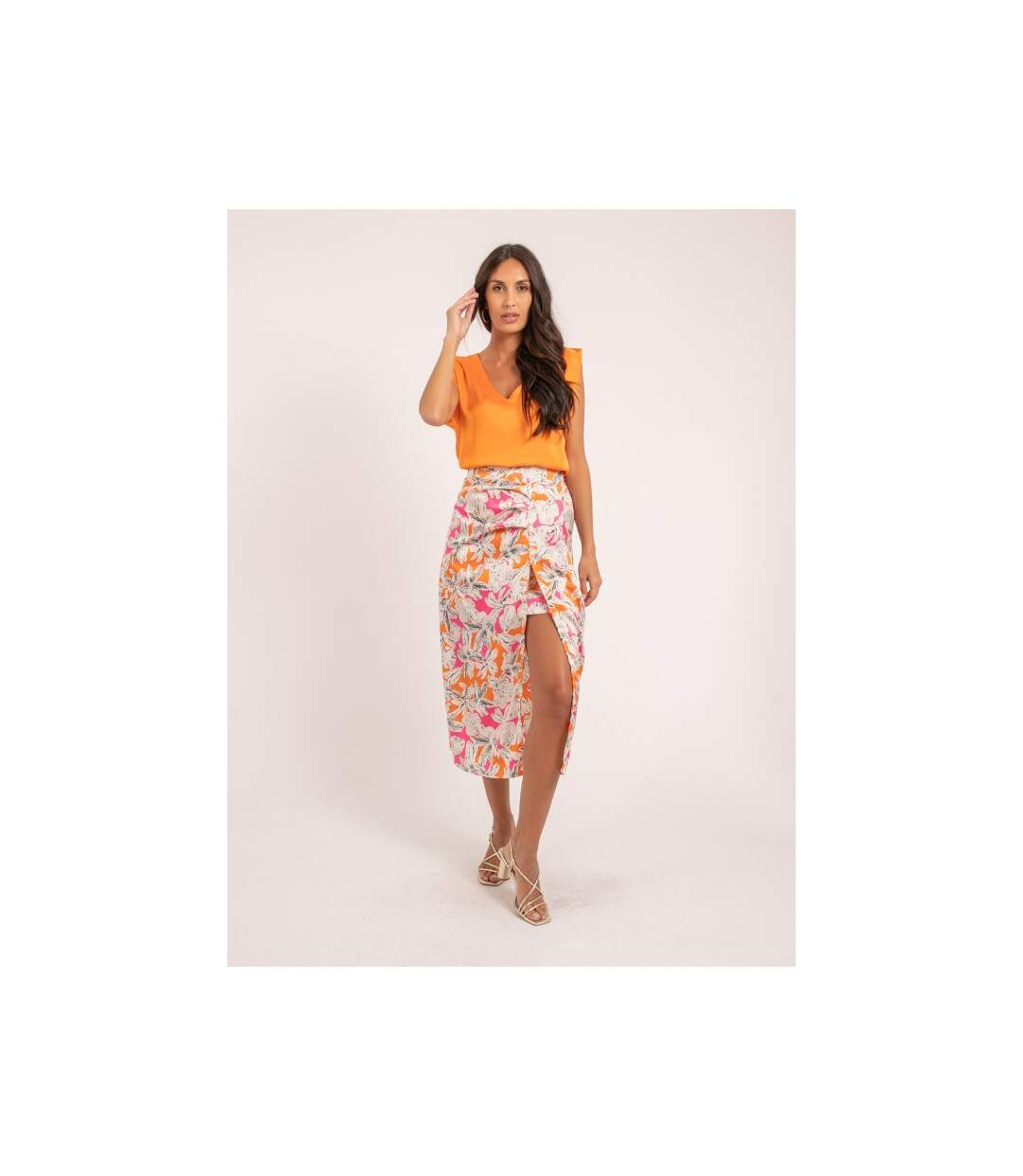 Jupe midi motifs XAMA - Dona X Lisa-4