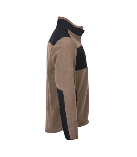 Mens Mountain Fleece Jacket Clay Black Tee Jays