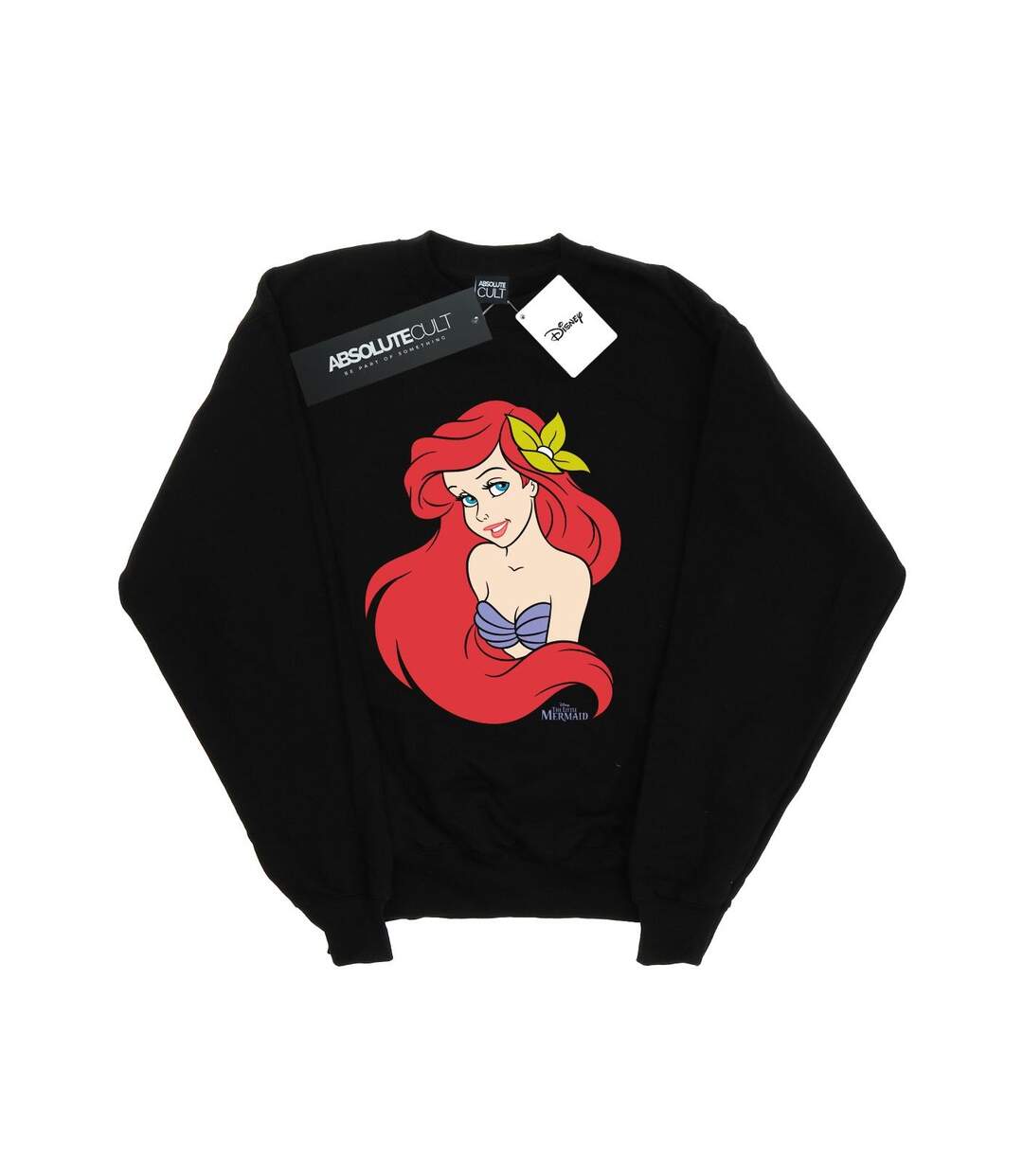 Disney - Sweat THE LITTLE MERMAID CLOSE UP - Femme (Noir) - UTBI13587-1