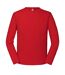 Fruit of the Loom Mens Iconic 195 Premium Ringspun Cotton Long-Sleeved T-Shirt (Red) - UTRW8968