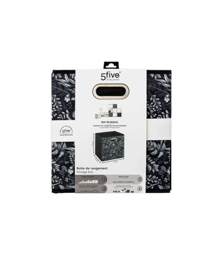Boîte de Rangement Botanical 31x31cm Noir
