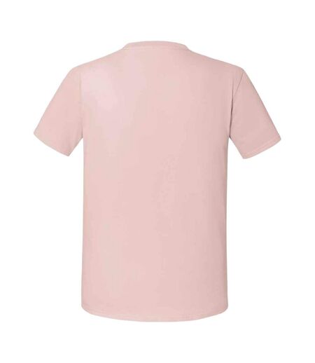 Mens iconic 195 ringspun premium tshirt powder rose Fruit of the Loom