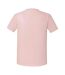 Mens iconic 195 ringspun premium tshirt powder rose Fruit of the Loom