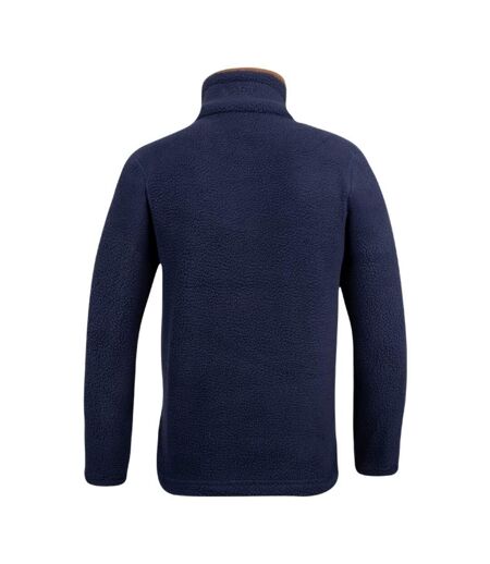 Mens Sherpa Fleece Half Zip Pullover Navy Jack Pyke
