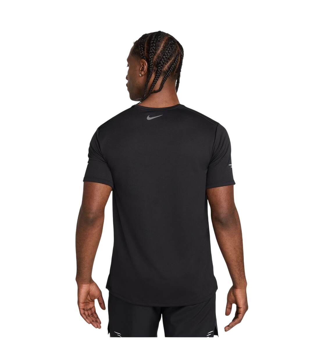 T-shirt Motif/style Swoosh Miler Homme Noir Réfléchissant Nike-3