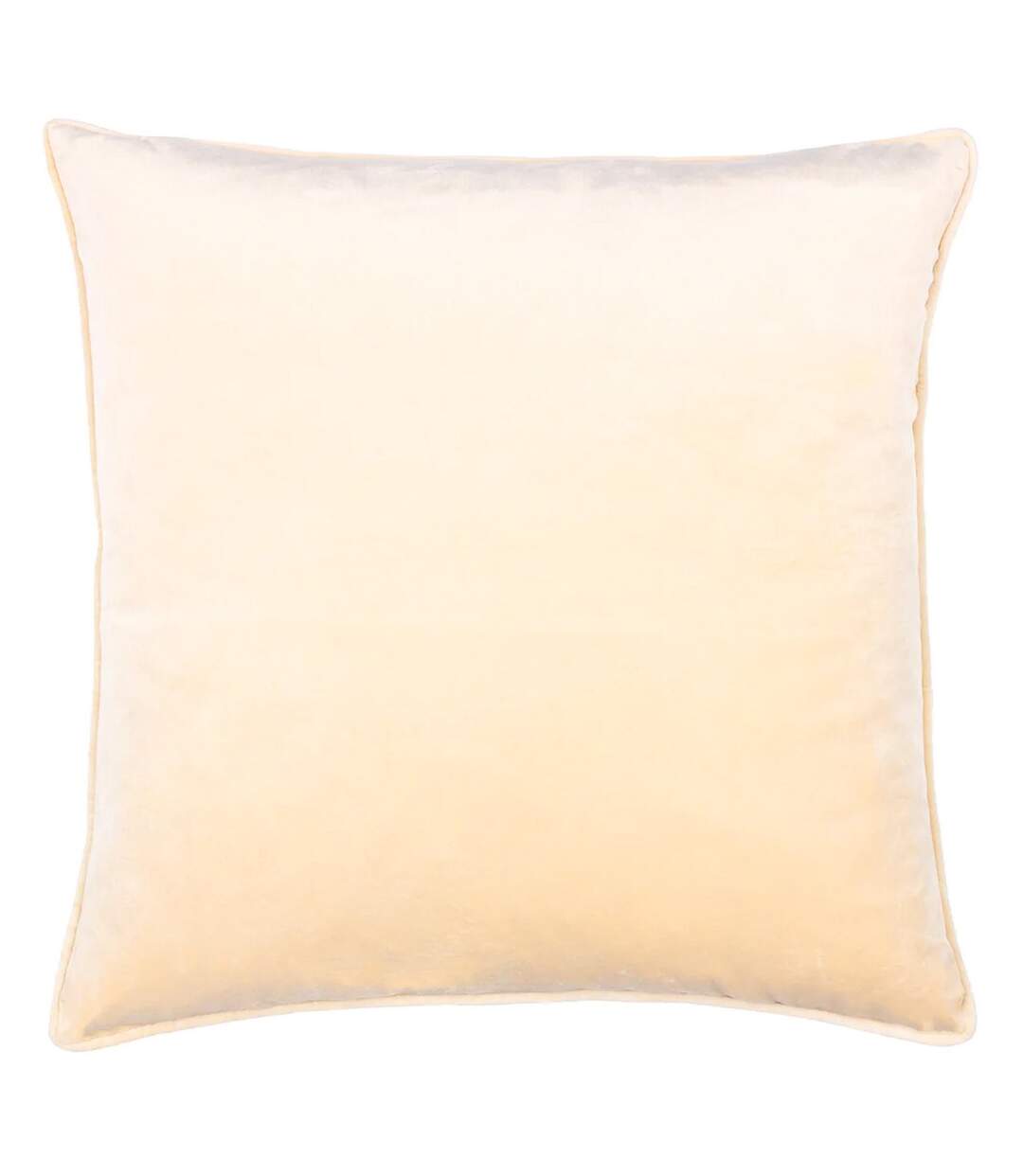 Bloomsbury velvet cushion cover 50cm x 50cm ivory Paoletti-2