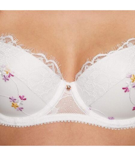 Soutien-gorge ampliforme coque moulée blanc Frenchy