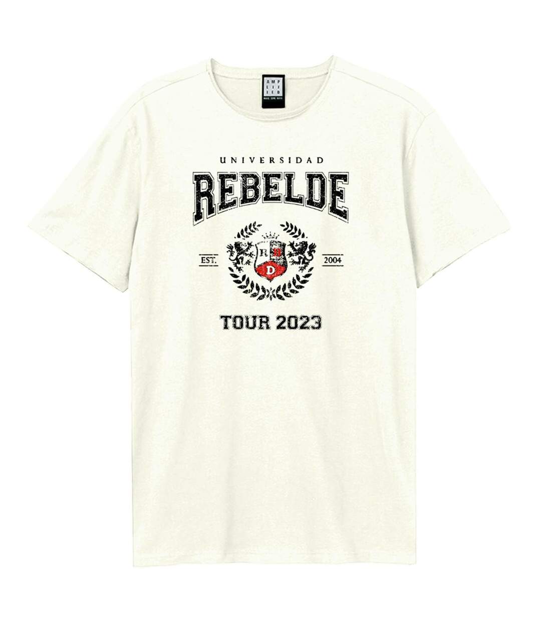 T-shirt Style Rbd Universidad Adulte Vieux Blanc Amplified-1