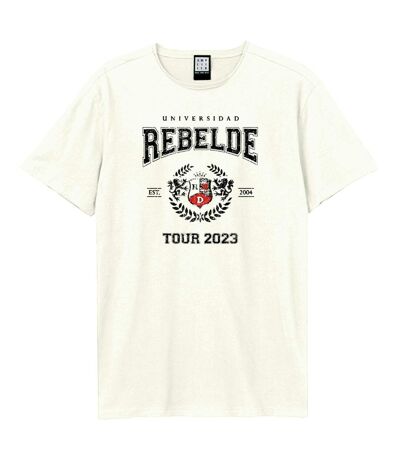 T-shirt Style Rbd Universidad Adulte Vieux Blanc Amplified