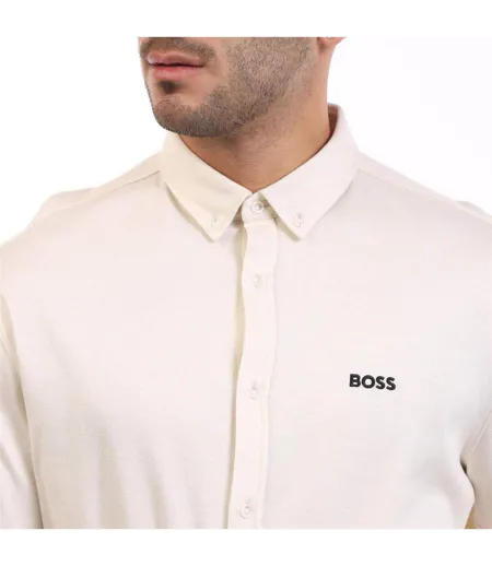 Chemise Motion Homme Blanc Boss