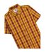 Unisex Adult Checked Shirt Burgundy Gold Lambretta-4