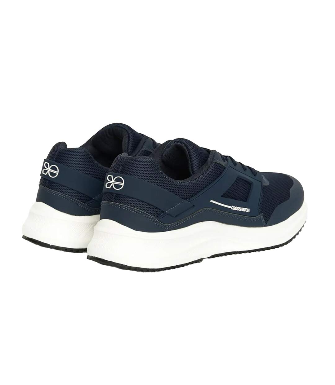 Mens Holywell Flyknit Trainers Navy White Crosshatch-2