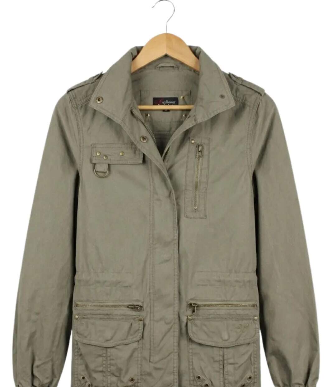 Veste Saharienne Femme Mayflower Media1 Kaki-5