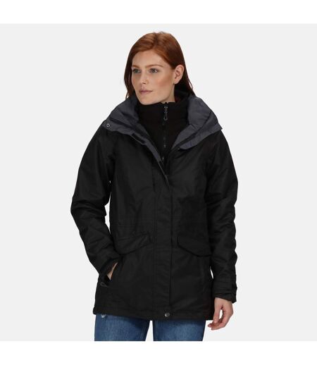 Regatta Womens/Ladies Benson III 3-in-1 Breathable Jacket (Black/Black) - UTPC3308