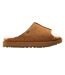Womens/ladies Greenport Suede Open Toe Mule Slippers Chestnut UGG-1