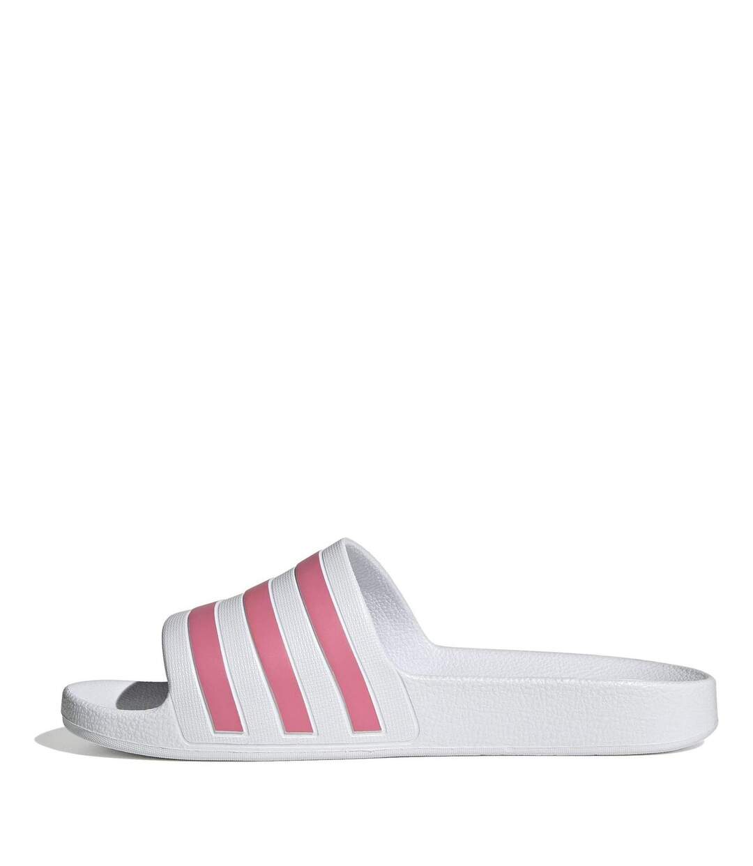 Womens/ladies Adilette Aqua Slides White Rose Adidas-2