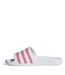 Womens/ladies Adilette Aqua Slides White Rose Adidas-2