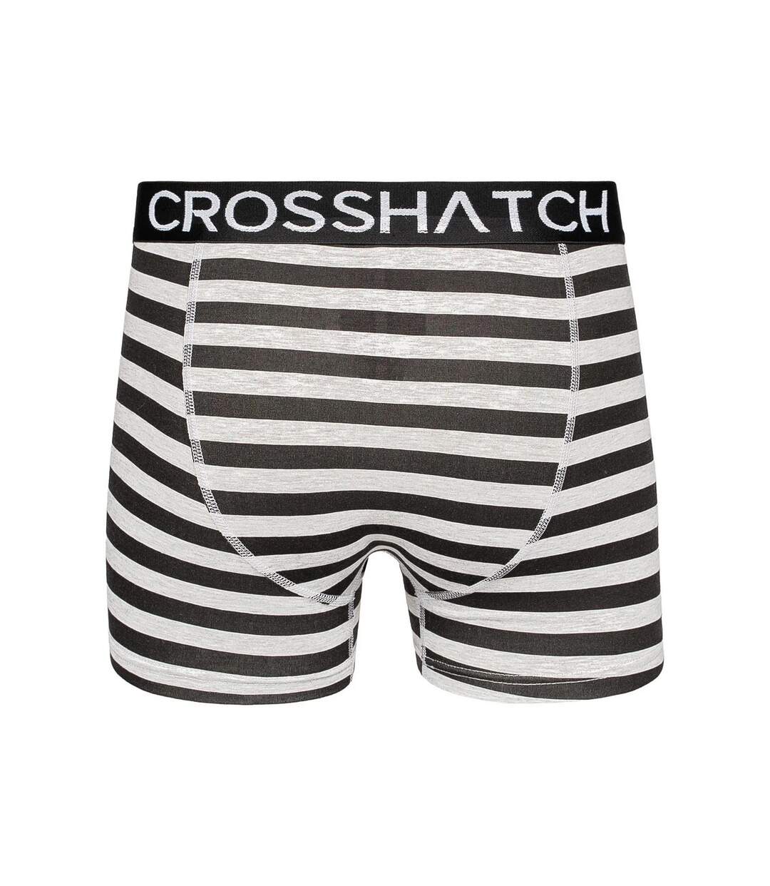 Boxers gridline homme gris chiné Crosshatch