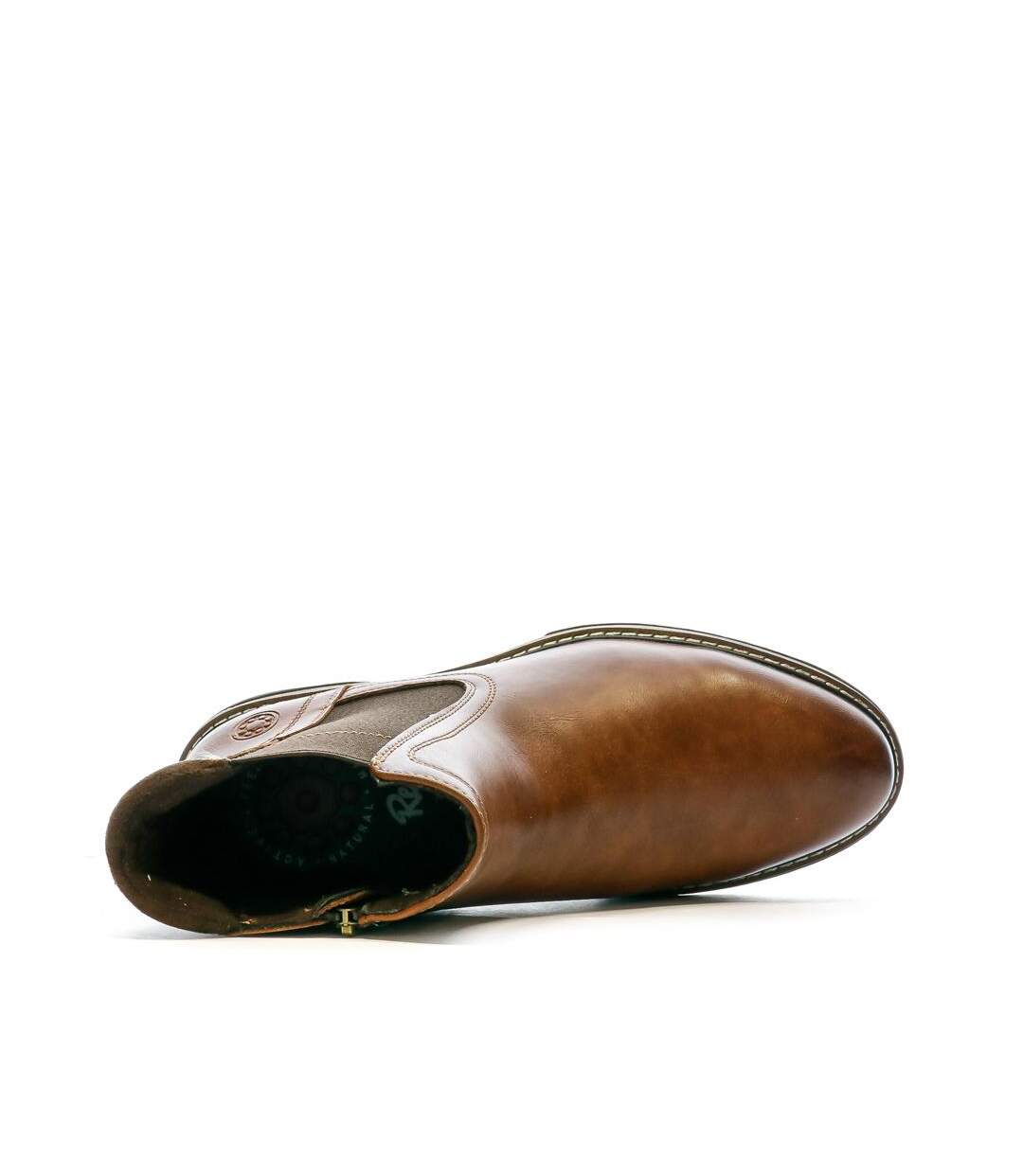 Bottines marron homme relife vielastic-4