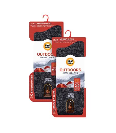 Ladies 2 Pack Merino Wool Thermal Socks