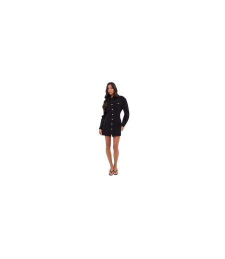Robe Chemisier Courte Femme Noir I Saw It First
