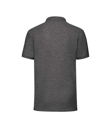 Polo 65/35 Homme Gris Foncé Chiné Fruit Of The Loom