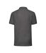 Polo 65/35 Homme Gris Foncé Chiné Fruit Of The Loom-2