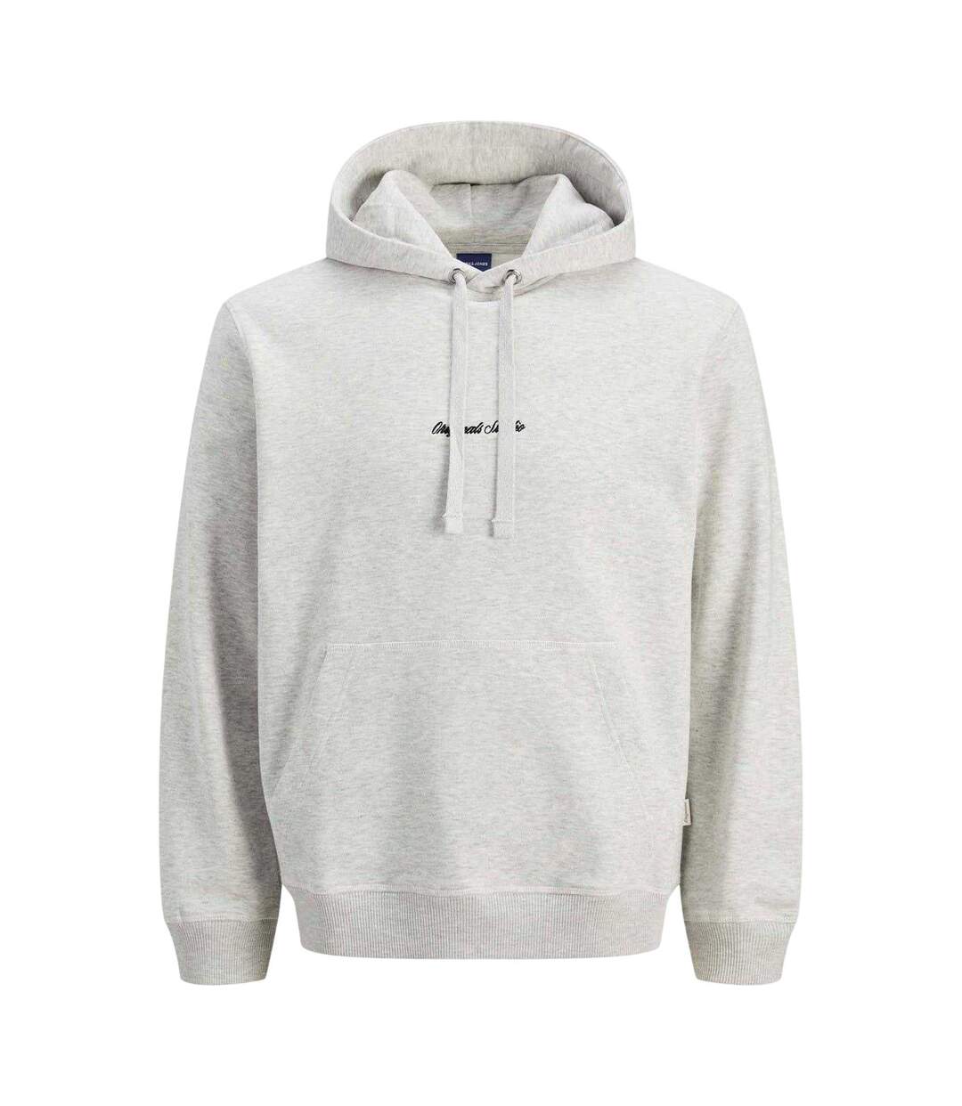 Sweat À Capuche Homme Blanc Chiné Chiné Jack And Jones-2