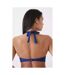 Debenhams Womens/Ladies Twist Textured Non-Wired Bikini Top (Navy) - UTDH5689