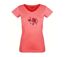 Tee-shirt MAYFLOWER DELFINO2 col V : éclat et douceur en coton rose-5