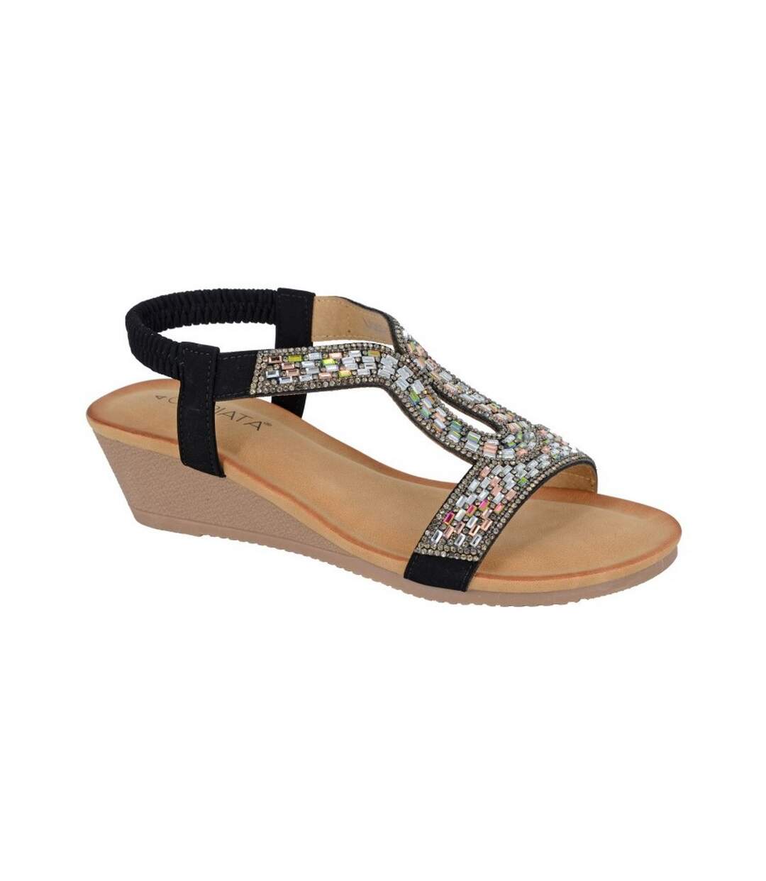 Sandales selene femme noir Cipriata