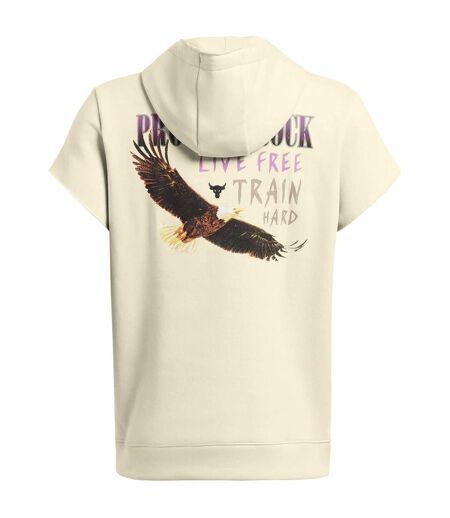 Sweat À Capuche Manches Courtes Project Rock Homme Marron Under Armour