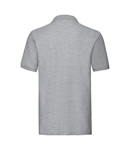 Mens Premium Heathered Polo Shirt Athletic Heather Fruit Of The Loom