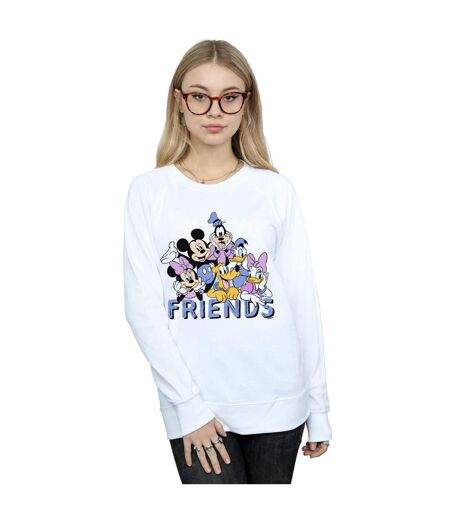 Disney Sweatshirt Classic Friends Femmes/Dames (Blanc) - UTBI28313