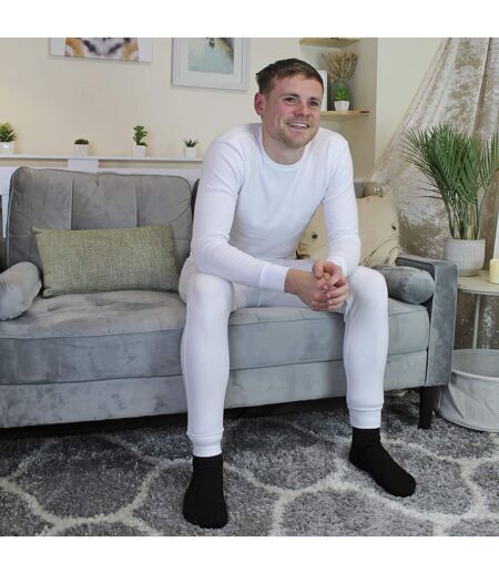THMO - Homme Haut thermique Manches Longues Chaud sous Vetement Couche de Base