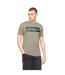 T-shirt Changra Homme Sauge Foncé Crosshatch-1